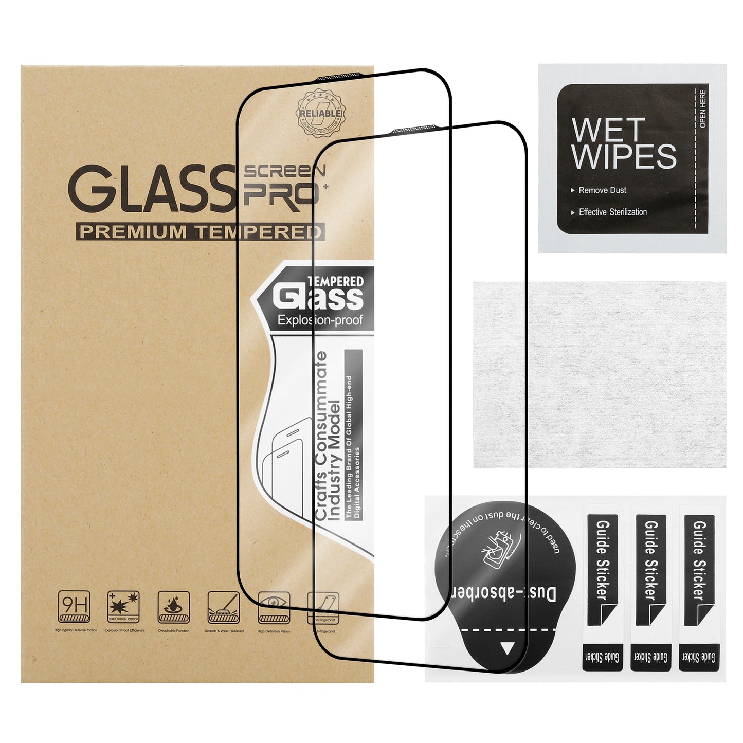 RAYAL 2-Pack Screen Protector for iPhone 16 Pro Max (6.9") – Tempered Glass with Install Kit