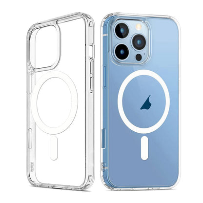 “Magnetic Clear Shockproof Phone Case for iPhone 11–16 Series”