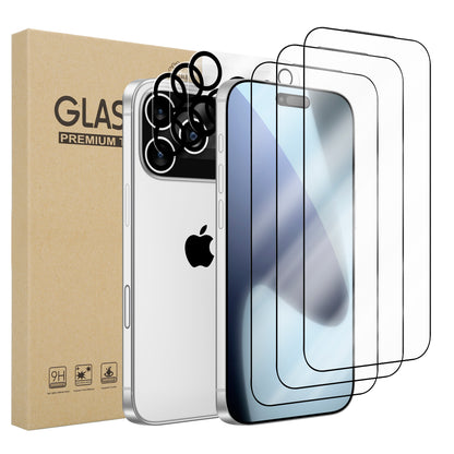 RAYAL Iphone 17 pro max screen guards with camera protectors [3 pack]