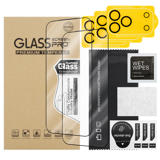 RAYAL Iphone 17 pro max screen guards with camera protectors [3 pack]